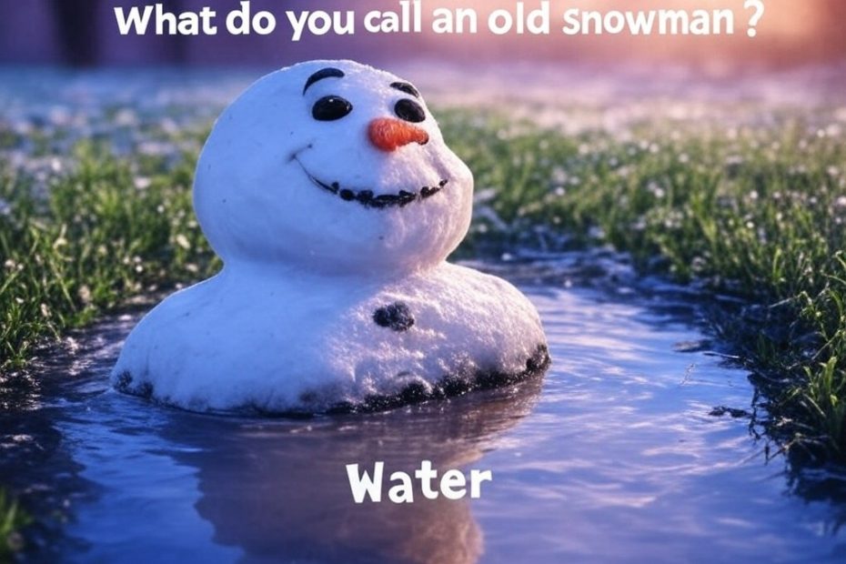 what do you call an old snowman dad joke