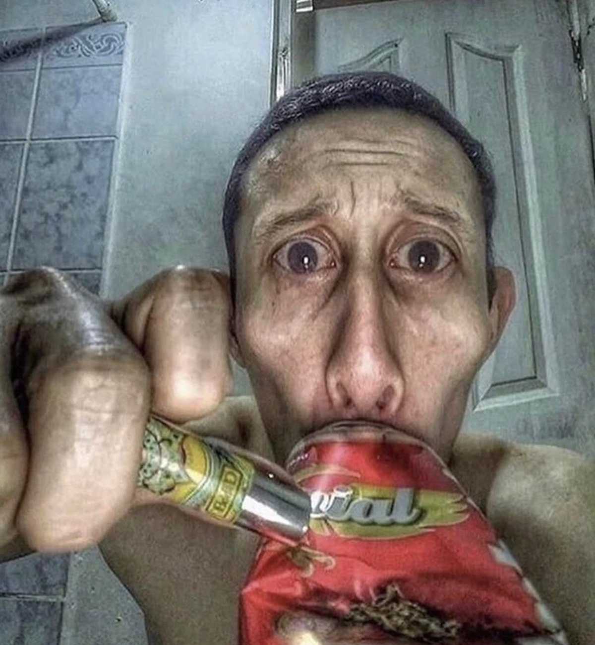 goofy ahh images man smoking
